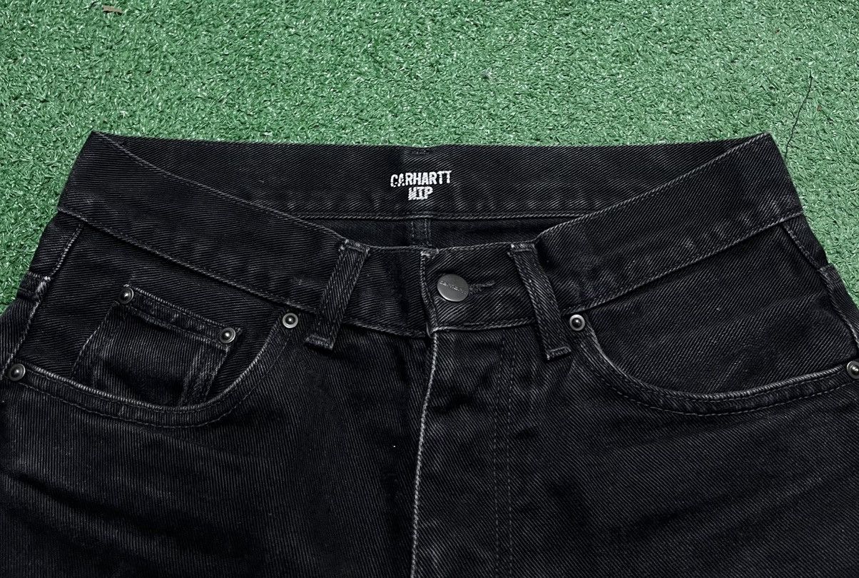 Carhartt × Carhartt Wip Carhartt Newel Pant Black Denim Vintage Size US 28 / EU 44 - 3 Thumbnail