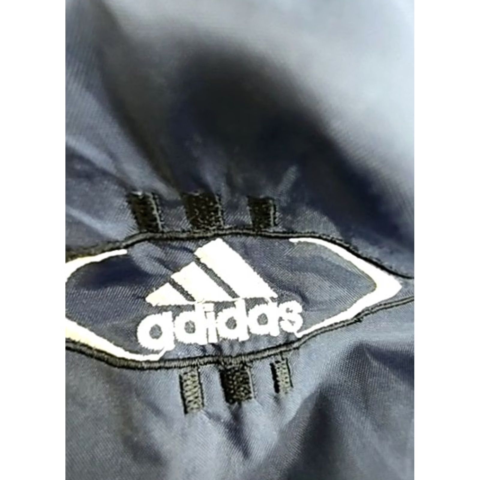 Adidas Adidas Unisex XXL Hooded Blue/Black Nylon Jacket Size US XXL / EU 58 / 5 - 3 Thumbnail