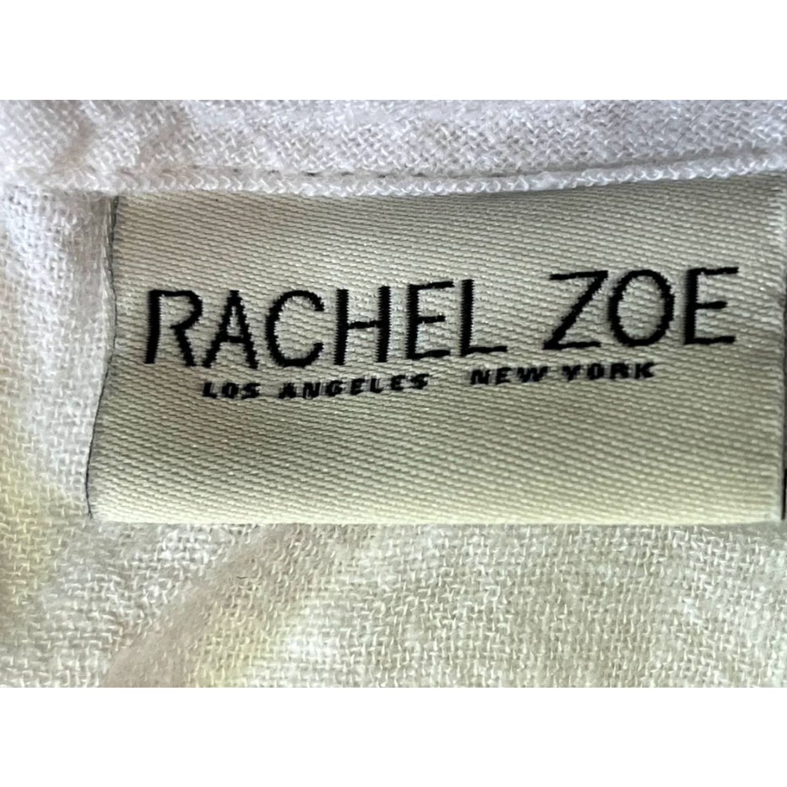 Rachel Zoe Rachel Zoe Blouse Tunic Womens Size S White Rayon Tassel Boho Hippie V-Neck Casual Shirt Size S / US 4 / IT 40 - 5 Thumbnail