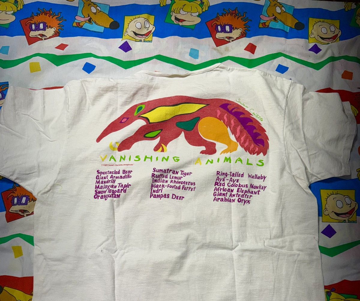 Other Vintage Rare! 80s Susan Costello Vanishing Animals T-shirt Size US XXL / EU 58 / 5 - 5 Thumbnail
