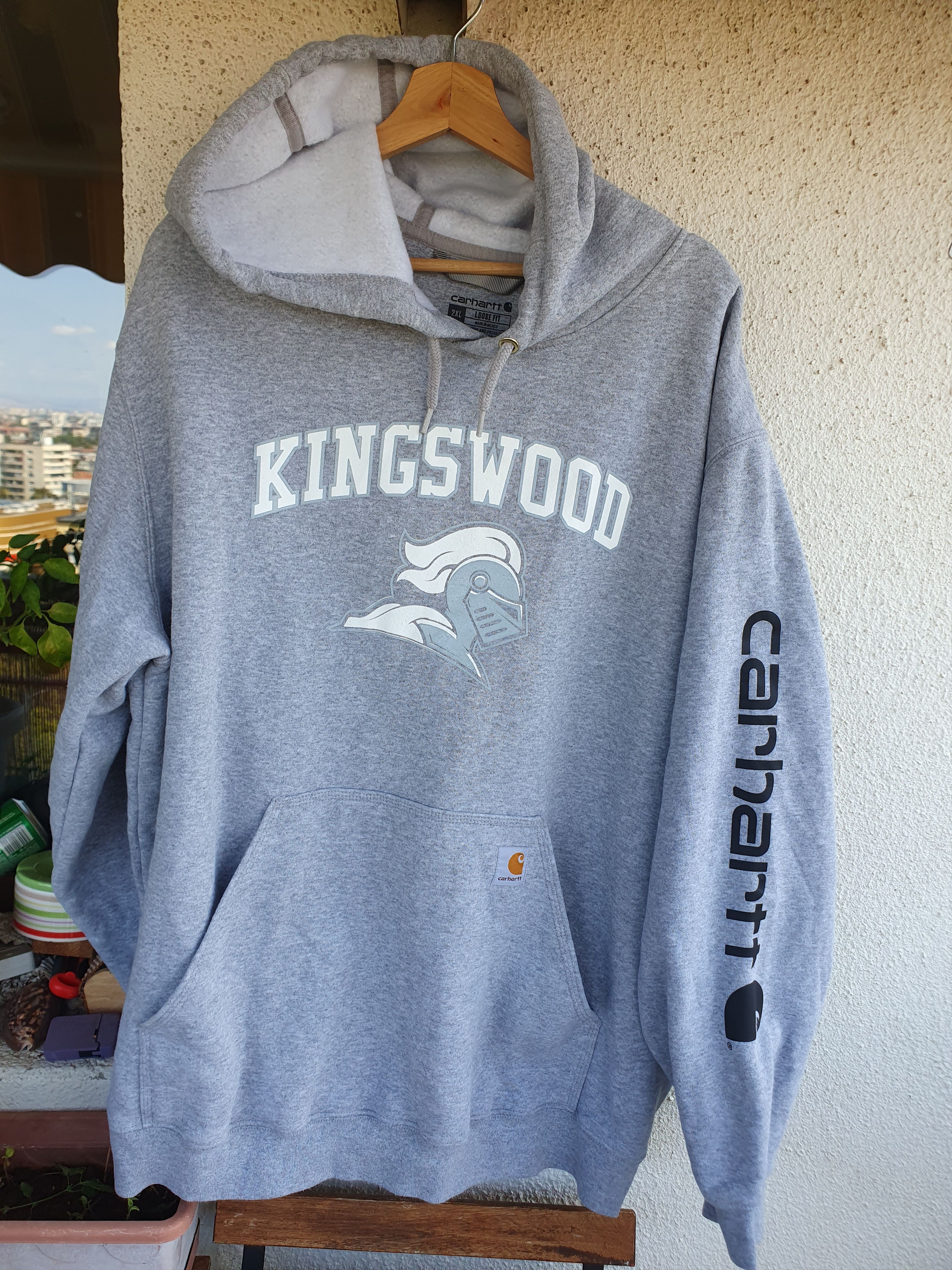 Carhartt Carhartt Hoodie Loose Fit K288 E20 Kingswood Sleeve Logo 2XL Size US XXL / EU 58 / 5 - 6 Thumbnail