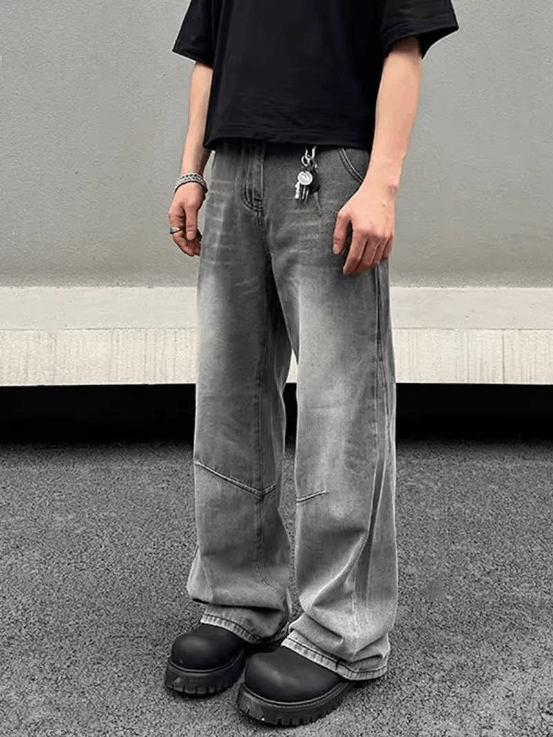 Designer × Jean × Vintage Street grey wash vintage baggy jeans Size US 34 / EU 50 - 4 Thumbnail