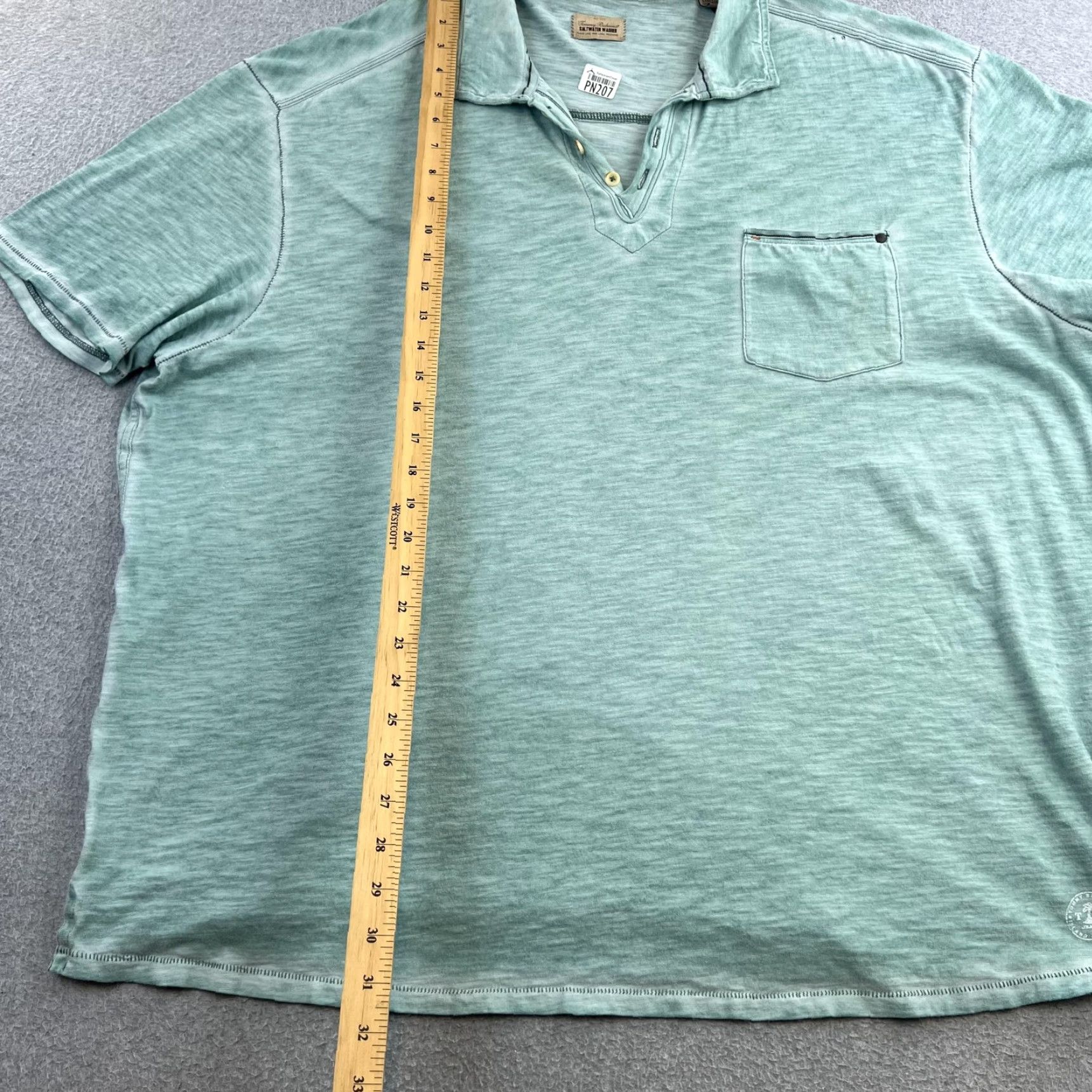 Tommy Bahama Tommy Bahama Polo Shirt Mens 2XL Green Pocket Cotton Casual Shirt Size US XXL / EU 58 / 5 - 3 Thumbnail
