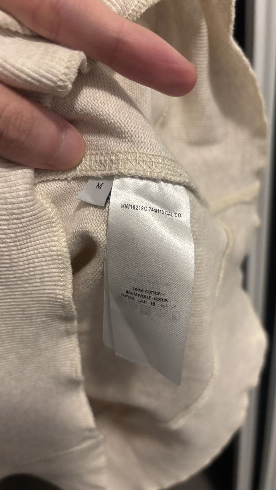 JW Anderson JW Anderson Asymmetric Thermal Long Sleeve Cream Size M Size US M / EU 48-50 / 2 - 4 Thumbnail