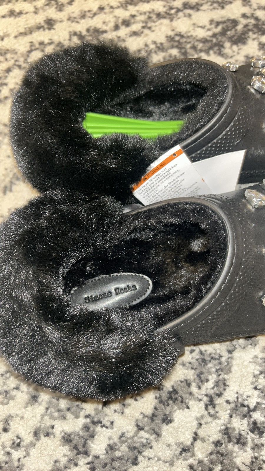 Crocs × Simone Rocha Crocs X Simone Rocha Classic Faux Fur Lined Clog Size US 9 / EU 42 - 4 Thumbnail