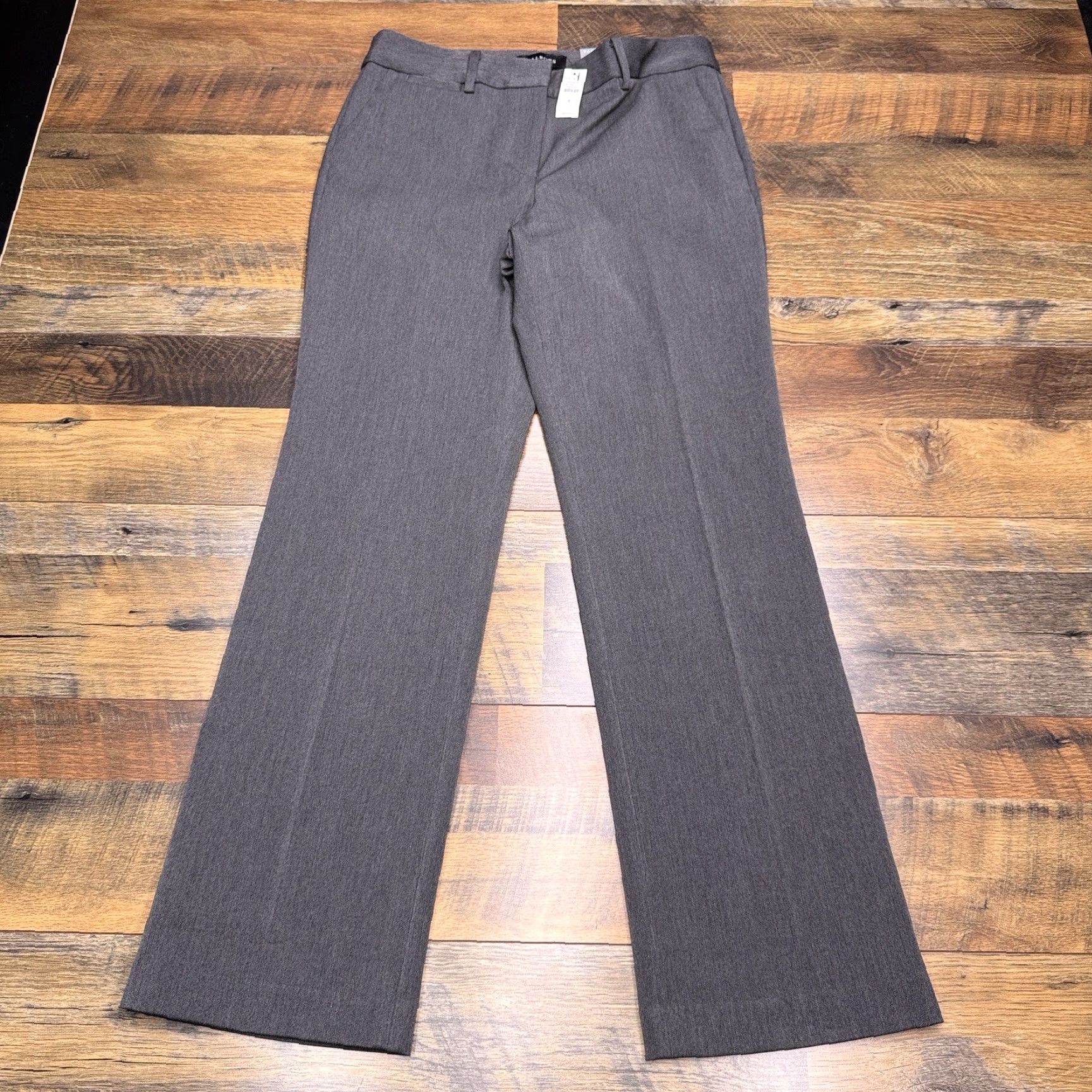Talbots Talbots Pants Womens 8 Charcoal Heather Gray Full Length New Bootcut Stretch Dress Pants Fall Size 30" / US 8 / IT 44 - 2 Thumbnail
