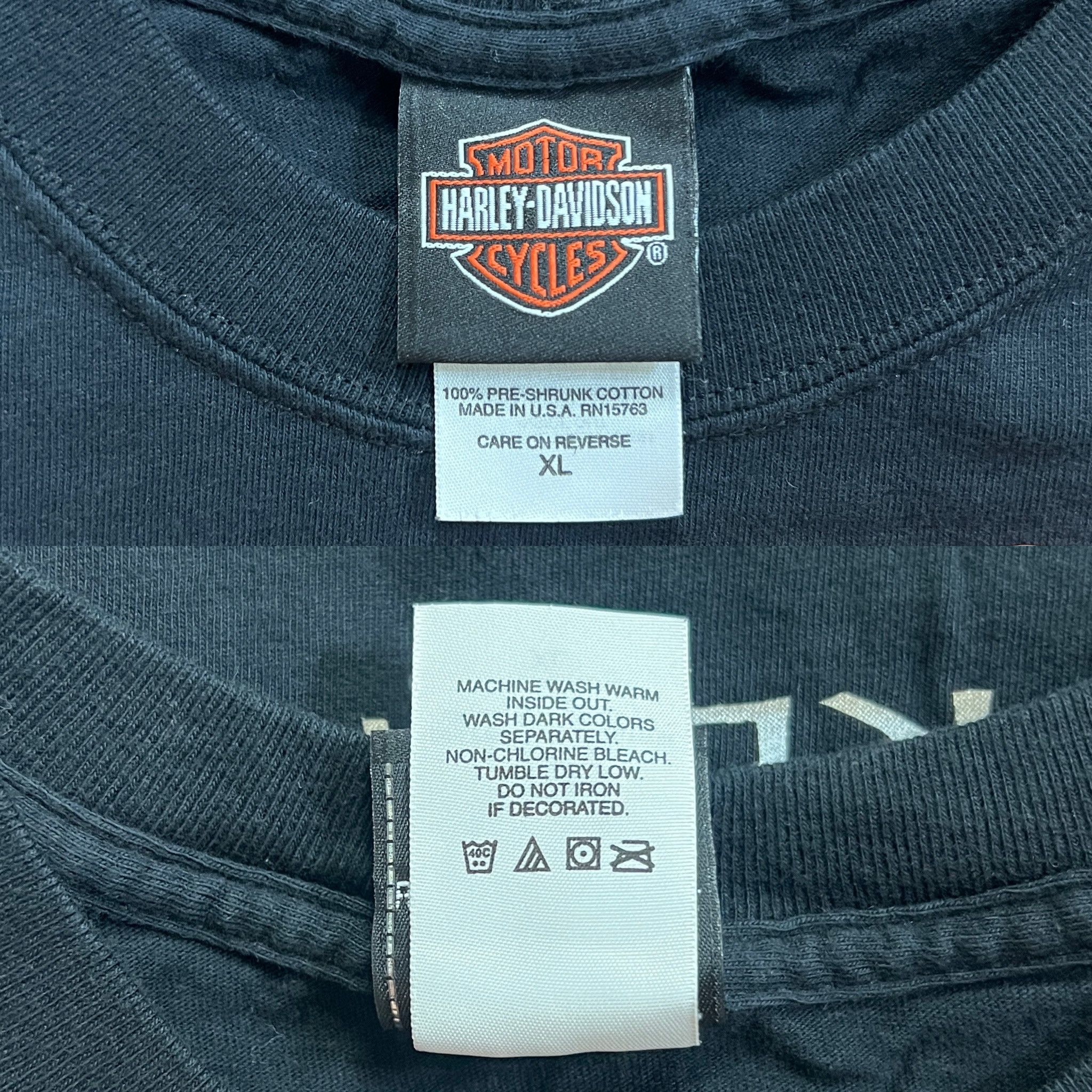 Harley Davidson Harley Davidson 2005 Blue Flame Hawk T-shirt Size US XL / EU 56 / 4 - 5 Thumbnail