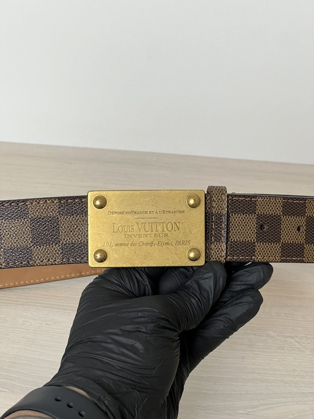 Louis Vuitton Louis Vuitton Damier Inventeur Belt Size ONE SIZE - 14 Thumbnail