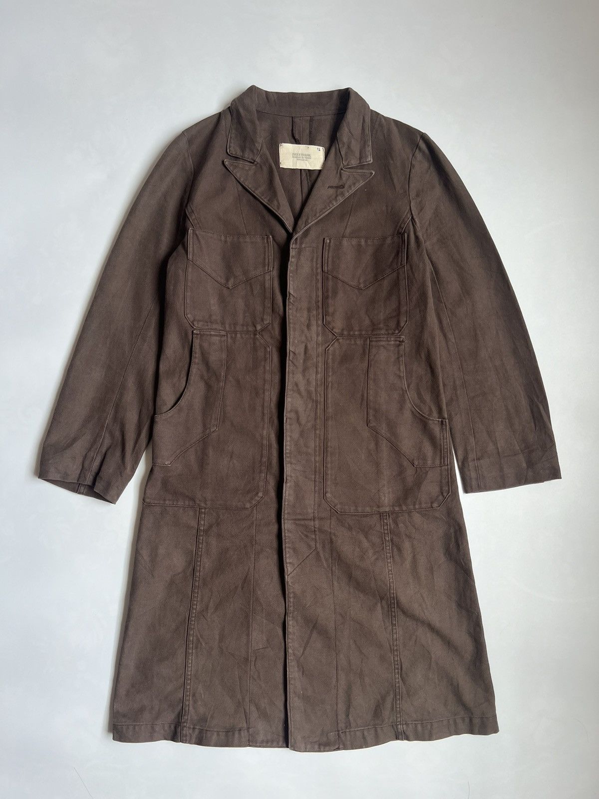 CABANE de ZUCCa Zucca Travail Long Jacket Made In France Size US S / EU 44-46 / 1 - 1 Thumbnail