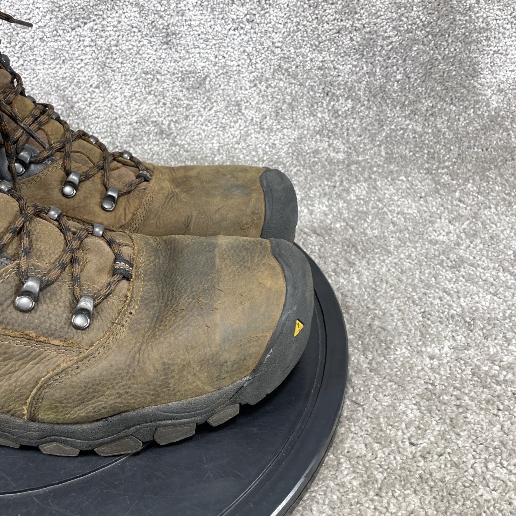 KEEN Keen Boots Mens Size 14 D Louisville Steel Toe Work Cascade Brown Leather Size US 14 / EU 47 - 2 Thumbnail