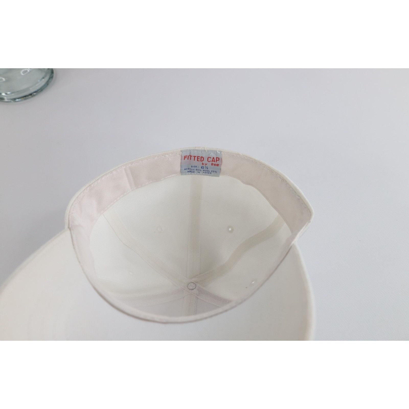Vintage Vintage 90s Streetwear Blank Wool Blend Fitted Hat Cap White Size ONE SIZE - 8 Thumbnail