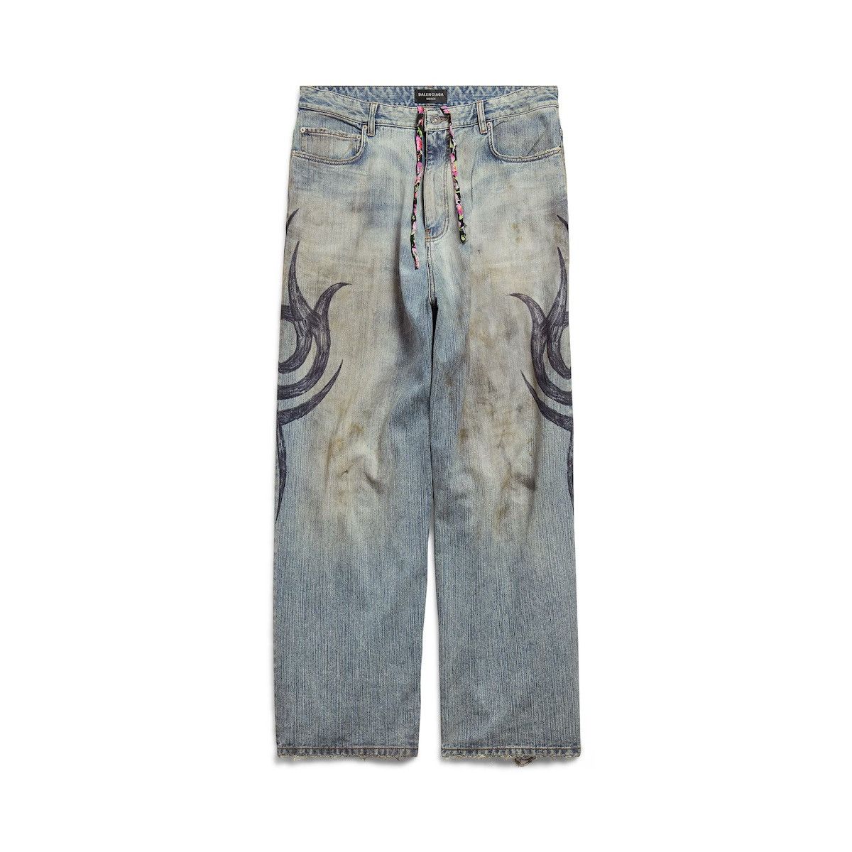 Balenciaga Balenciaga MEN'S Y2K STRETCHED KNEE BAGGY PANTS Size US 30 / EU 46 - 5 Thumbnail