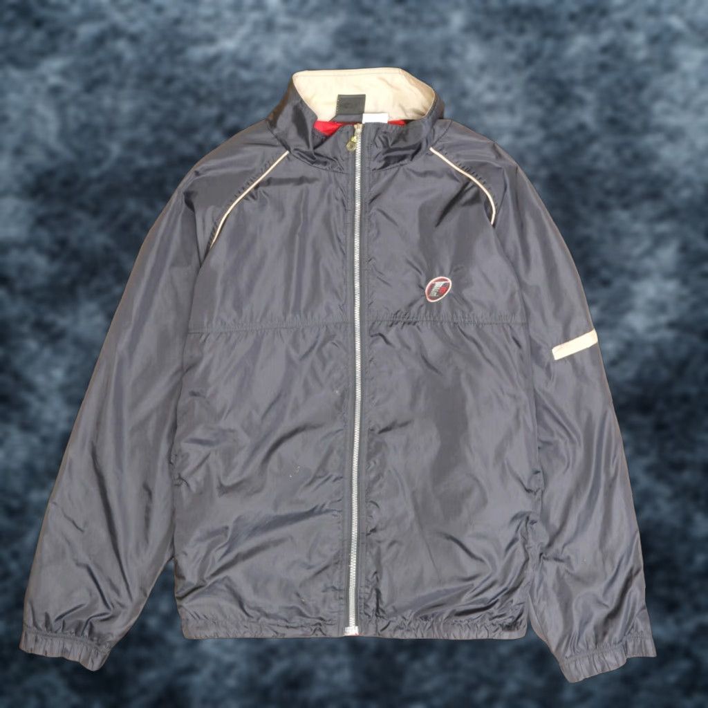 VINTAGE Reebok Basketball Windbreaker Jacket Men XL Black Casual