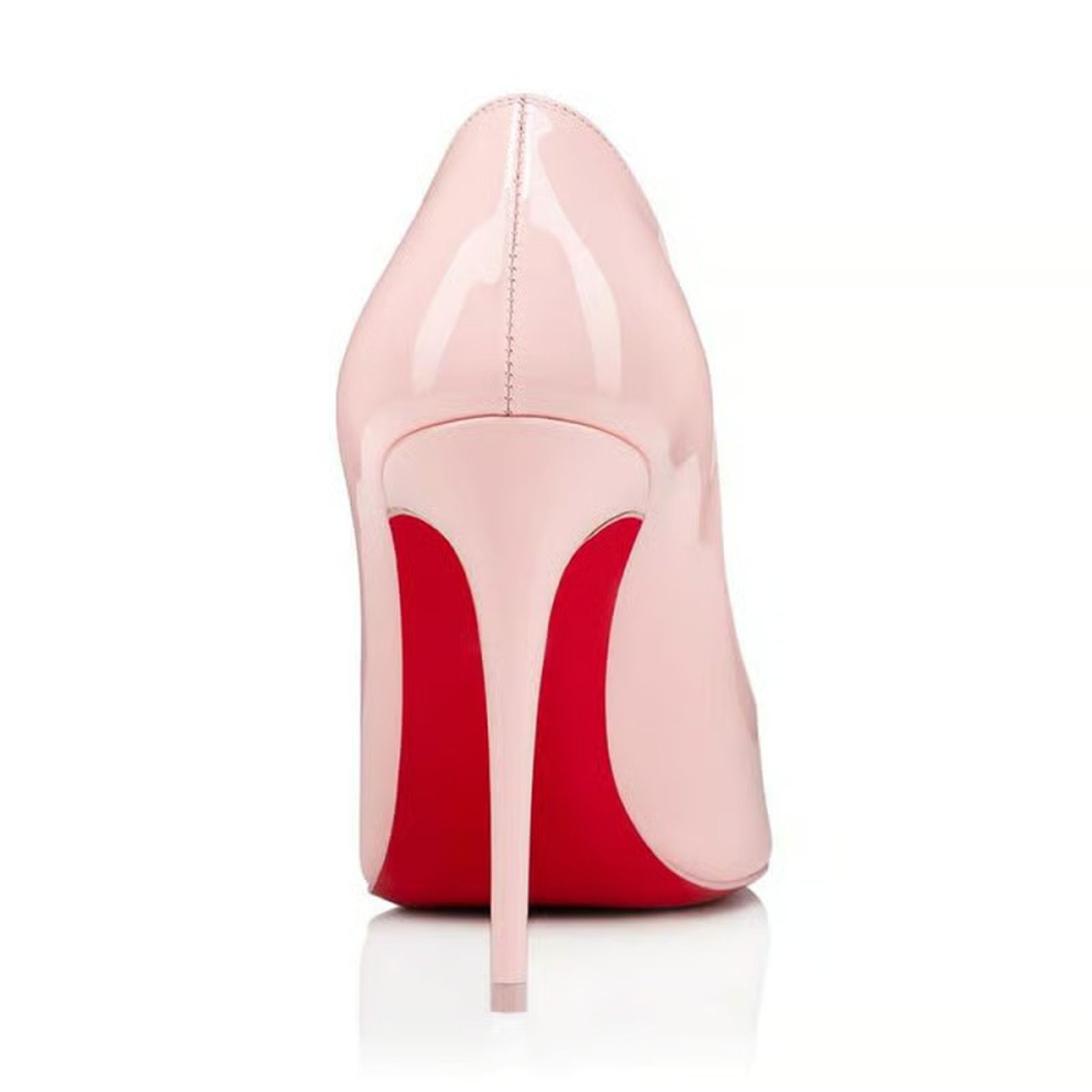 Christian Louboutin Kate 100 Poupee Pink Patent Leather Pointed Toe Heel Pump 35 Size US 5 / IT 35 - 2 Thumbnail