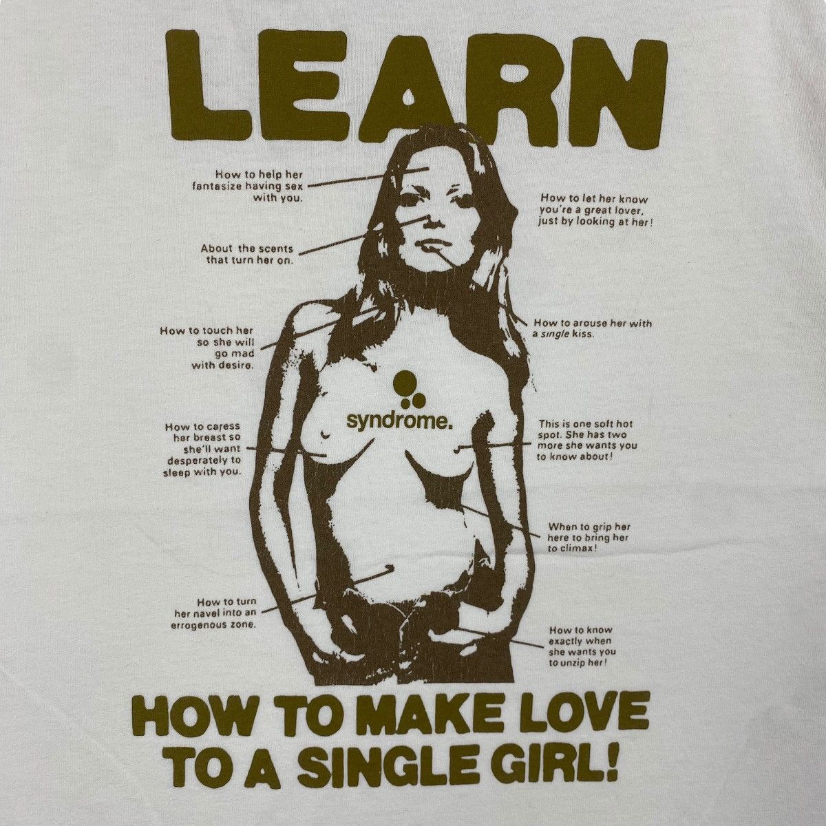 Vintage Vintage 00's SYNDROME Learn How To Make Love Size US S / EU 44-46 / 1 - 2 Thumbnail