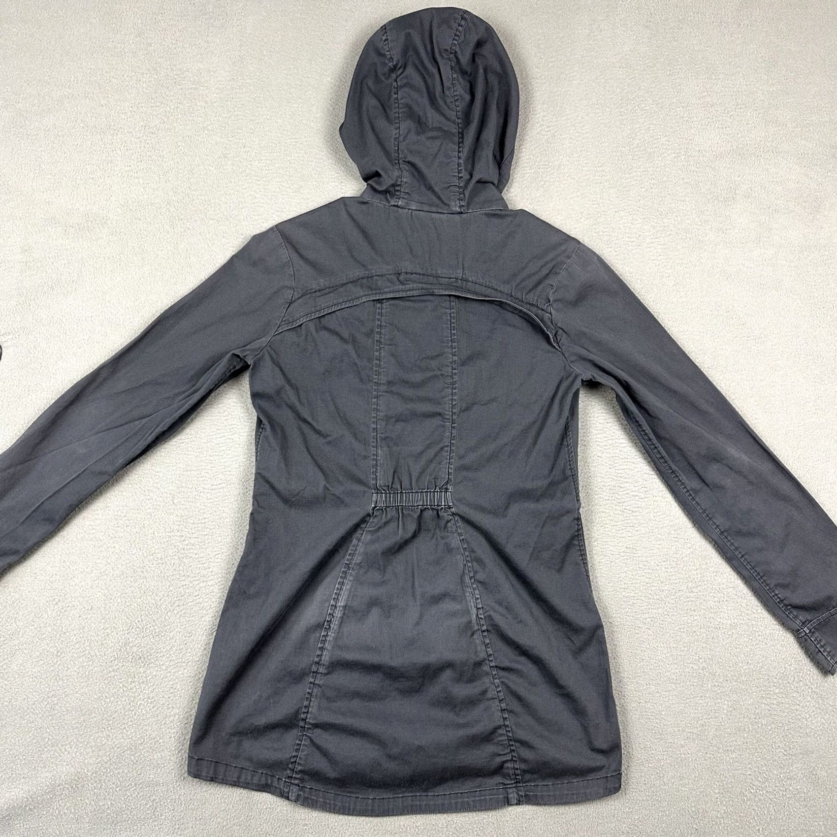 Athleta Athleta All Good Anorak Jacket Womens XS Gray Full Zip Hooded Pockets Size XS / US 0-2 / IT 36-38 - 2 Thumbnail