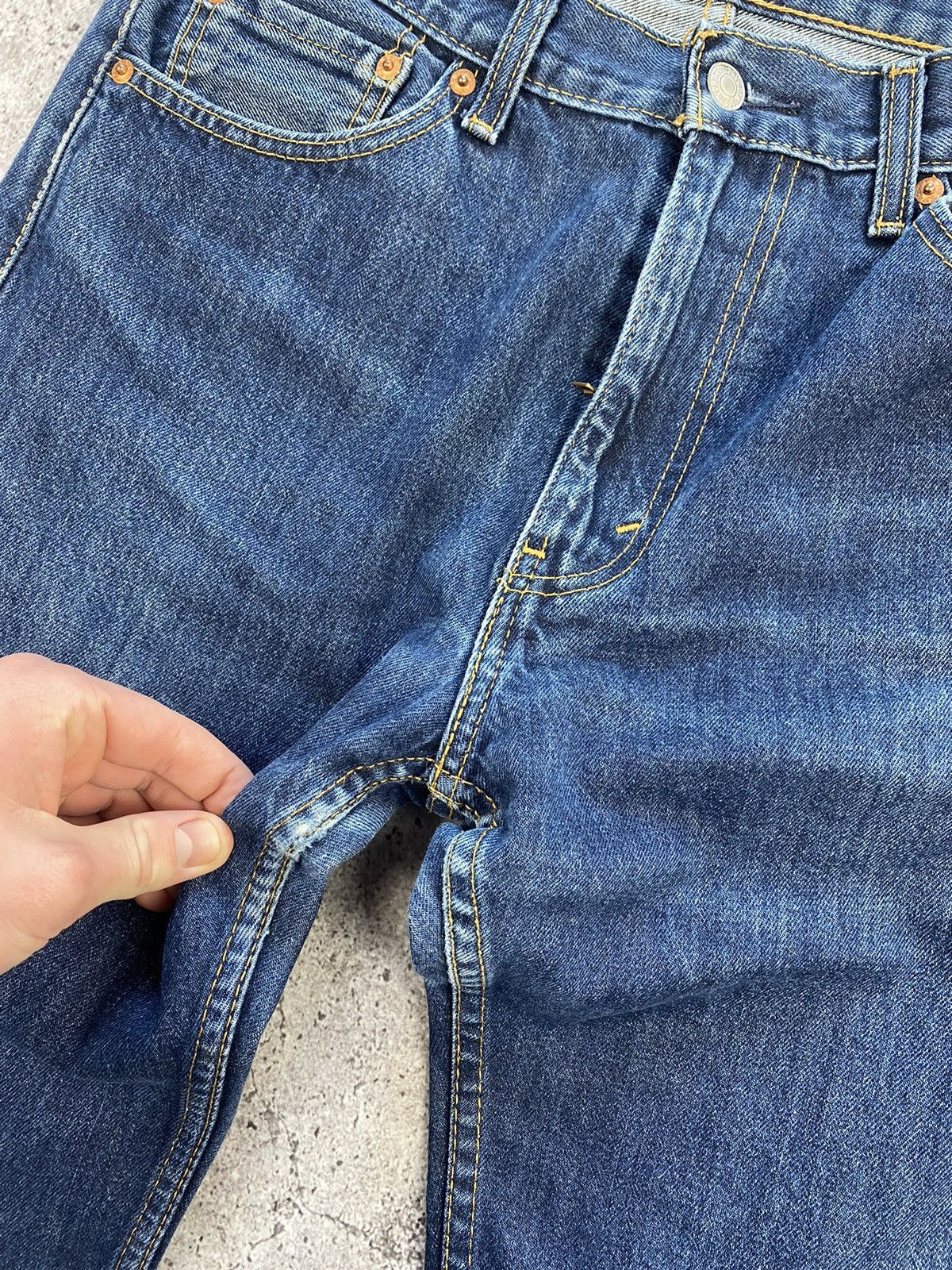 Japanese Brand × Levi's × Vintage Vintage y2k Levis 505 Baggy Washed Blue Jeans 33x32 Size US 33 - 4 Thumbnail