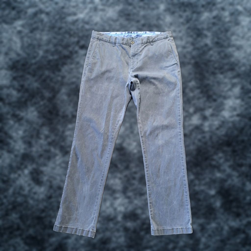 Tommy Bahama Mens Chino Pants 35x32 Blue Gray Cotton Stretch Regular