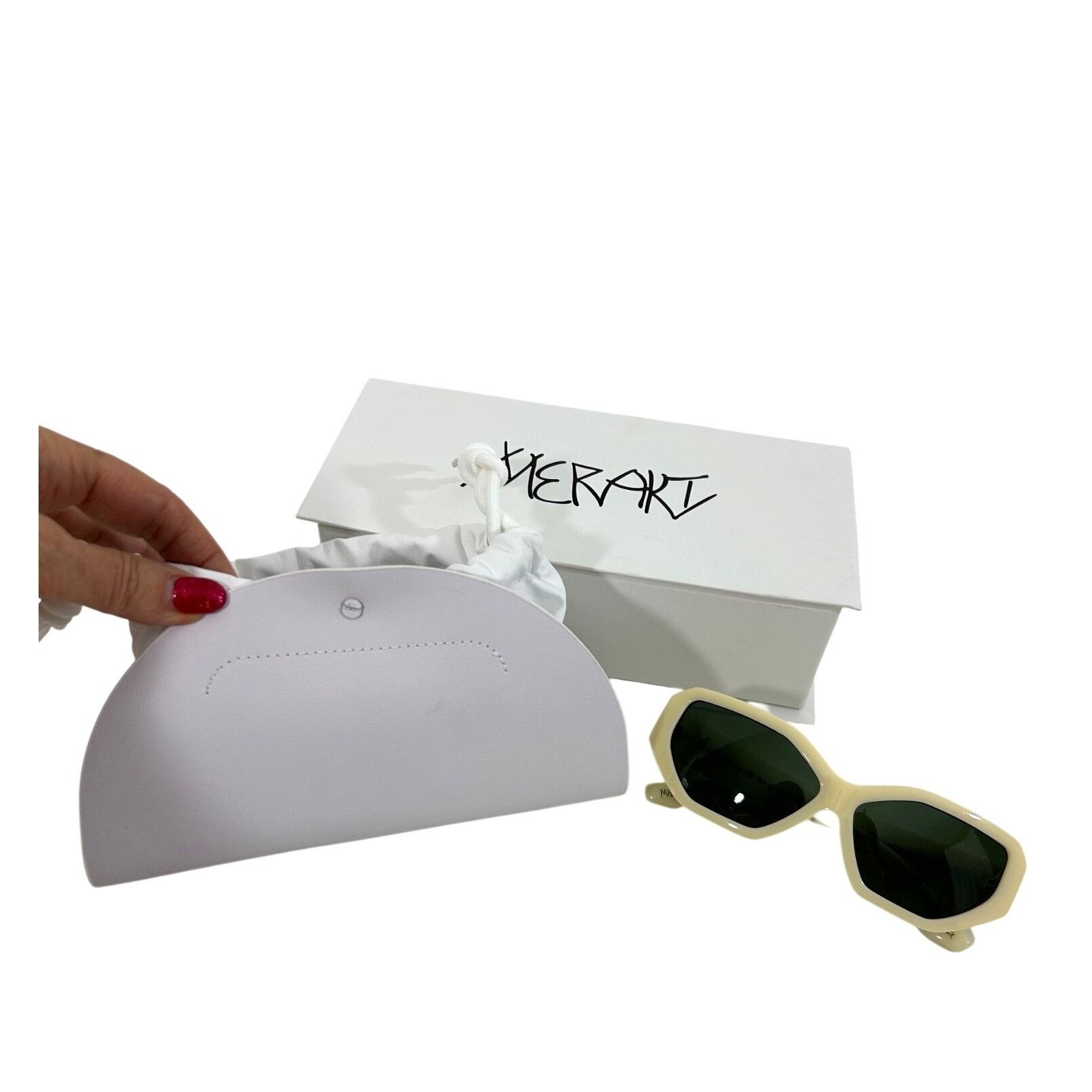 Other Meraki Hangover Glasses Cream Green Fashion Sunglasses Faux Size ONE SIZE - 6 Thumbnail