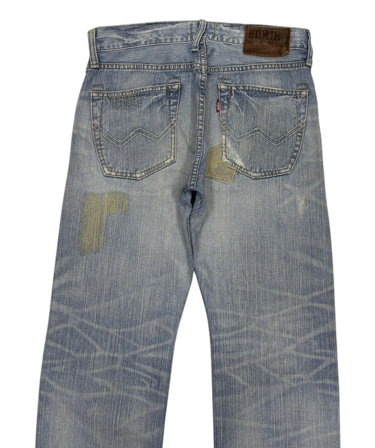 Kapital EDWIN EXCLUSIVE VINTAGE PATCHWORK DENIM JEANS Size US 32 / EU 48 - 4 Thumbnail