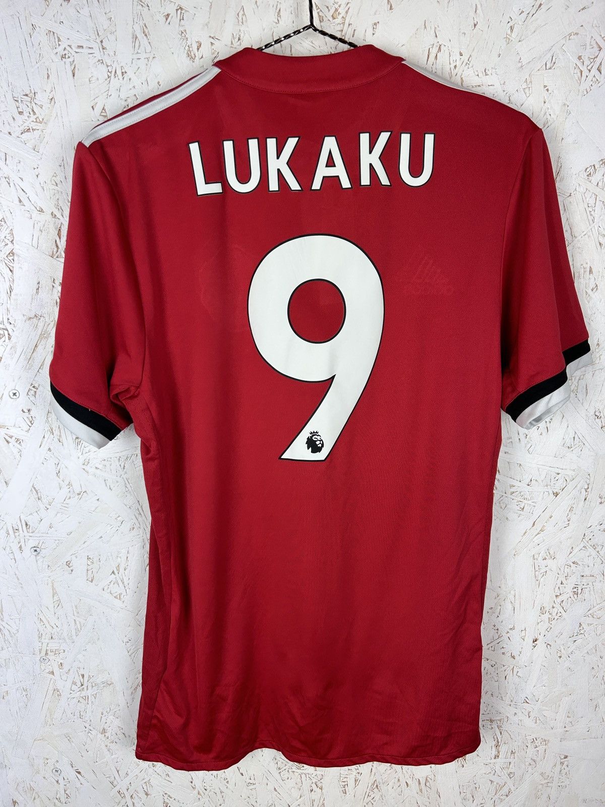 Adidas Manchester United #9 Lukaku 2017/18 Home Kit Jersey