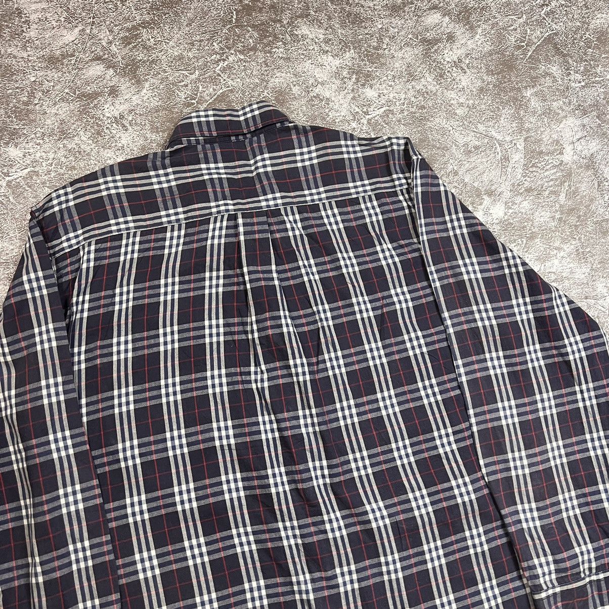 Burberry × Vintage Vintage Burberry Nova Check Checked Long Sleeves Shirt Size US M / EU 48-50 / 2 - 4 Thumbnail