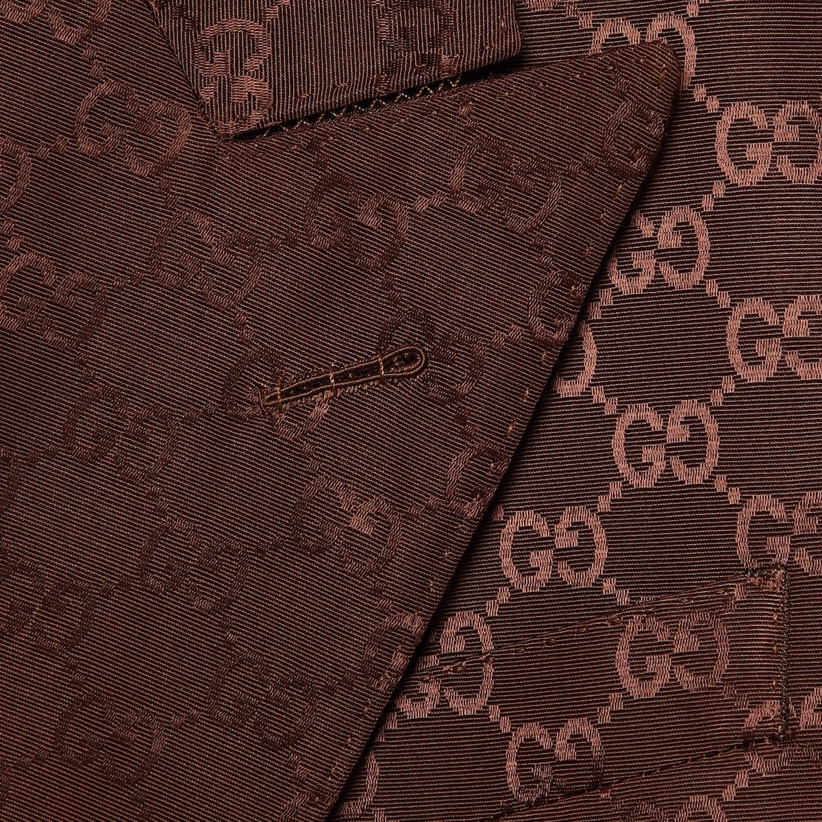 Gucci o1s1wg110725 GG Cotton Canvas Jacket in Brown Size US XL / EU 56 / 4 - 5 Thumbnail