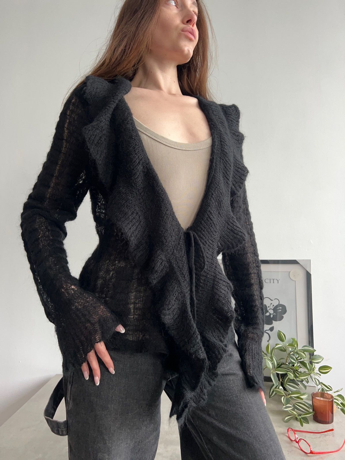 Vintage Mohair Cardigan Vintage Size M / US 6-8 / IT 42-44 - 2 Thumbnail