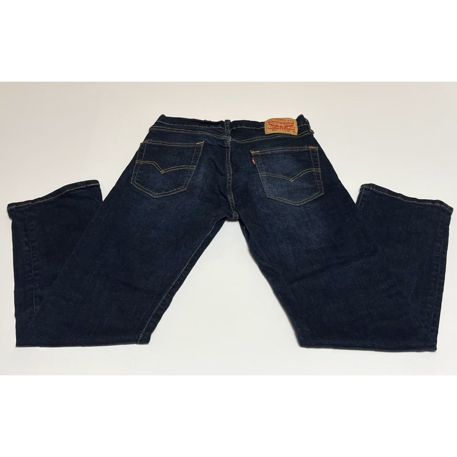 Levi's Levi's 501 Jeans Mens Button Fly Straight Leg 30x30 30x29 Denim Blue Size US 30 / EU 46 - 2 Thumbnail