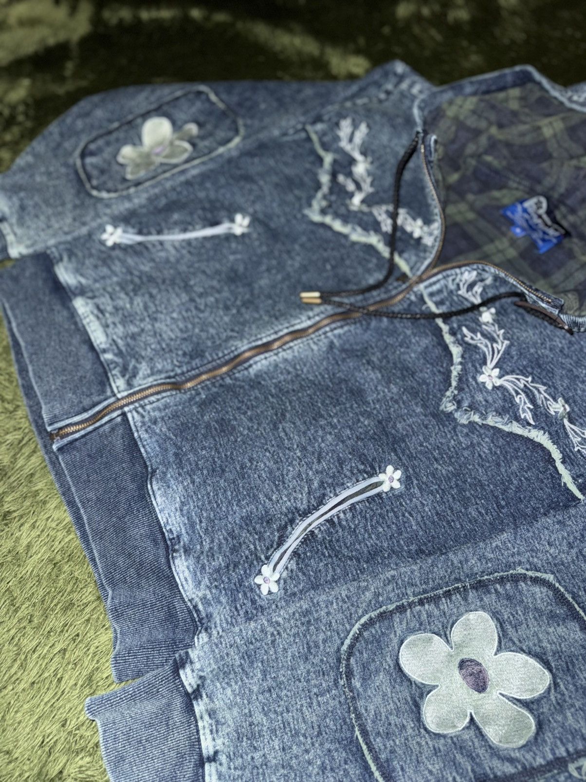 Penfield [M] NICK GEAR x Penfield Flower Logo Hoodie Zip-Up Indigo Size US M / EU 48-50 / 2 - 5 Thumbnail