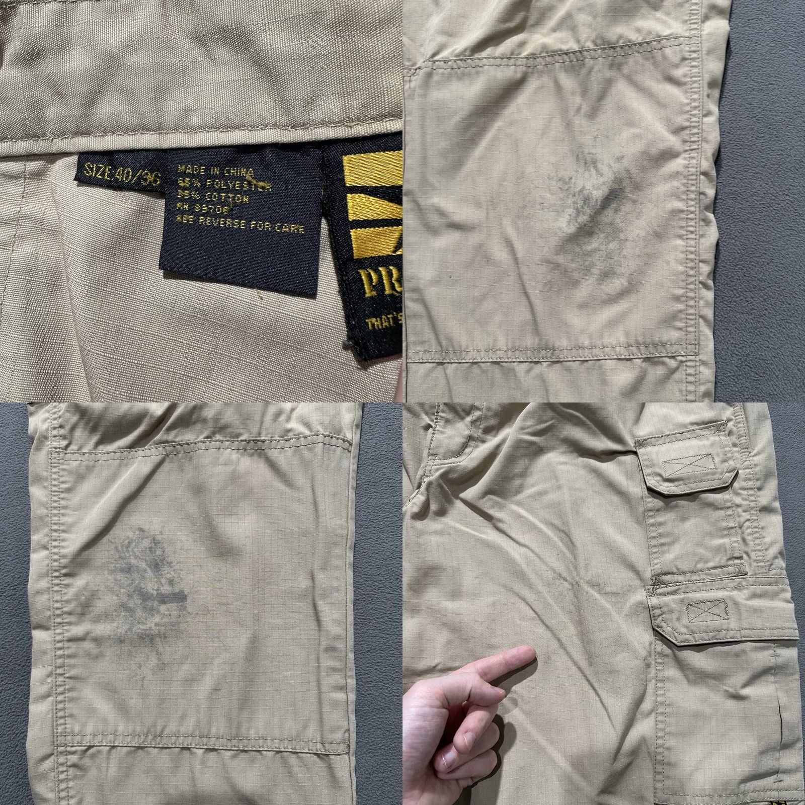 Propper Propper Tactical Pants Mens 40x36 Beige Canvas Ripstop Distressed GUC Pants Size US 40 / EU 56 - 8 Thumbnail