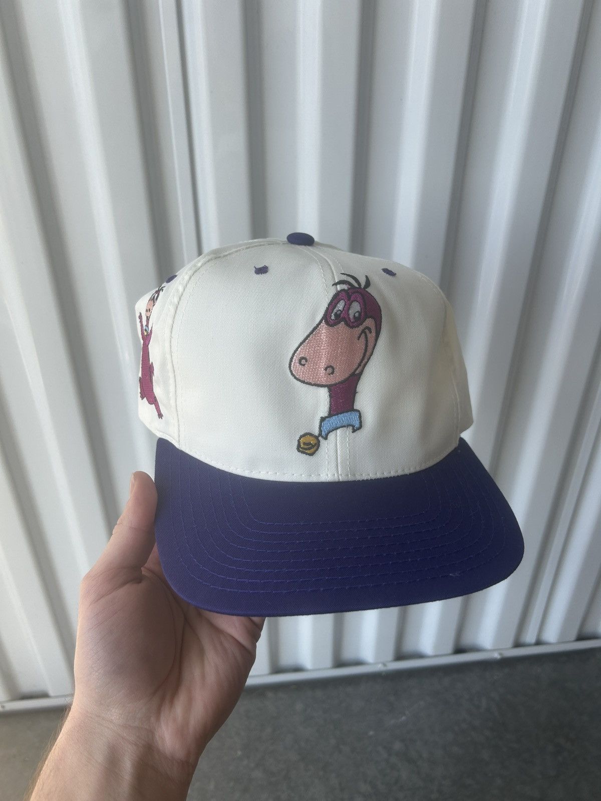 Cartoon Network × Vintage Vintage 1994 The Flintstones Dino Blockhead SnapBack Hat Size ONE SIZE - 1 Thumbnail