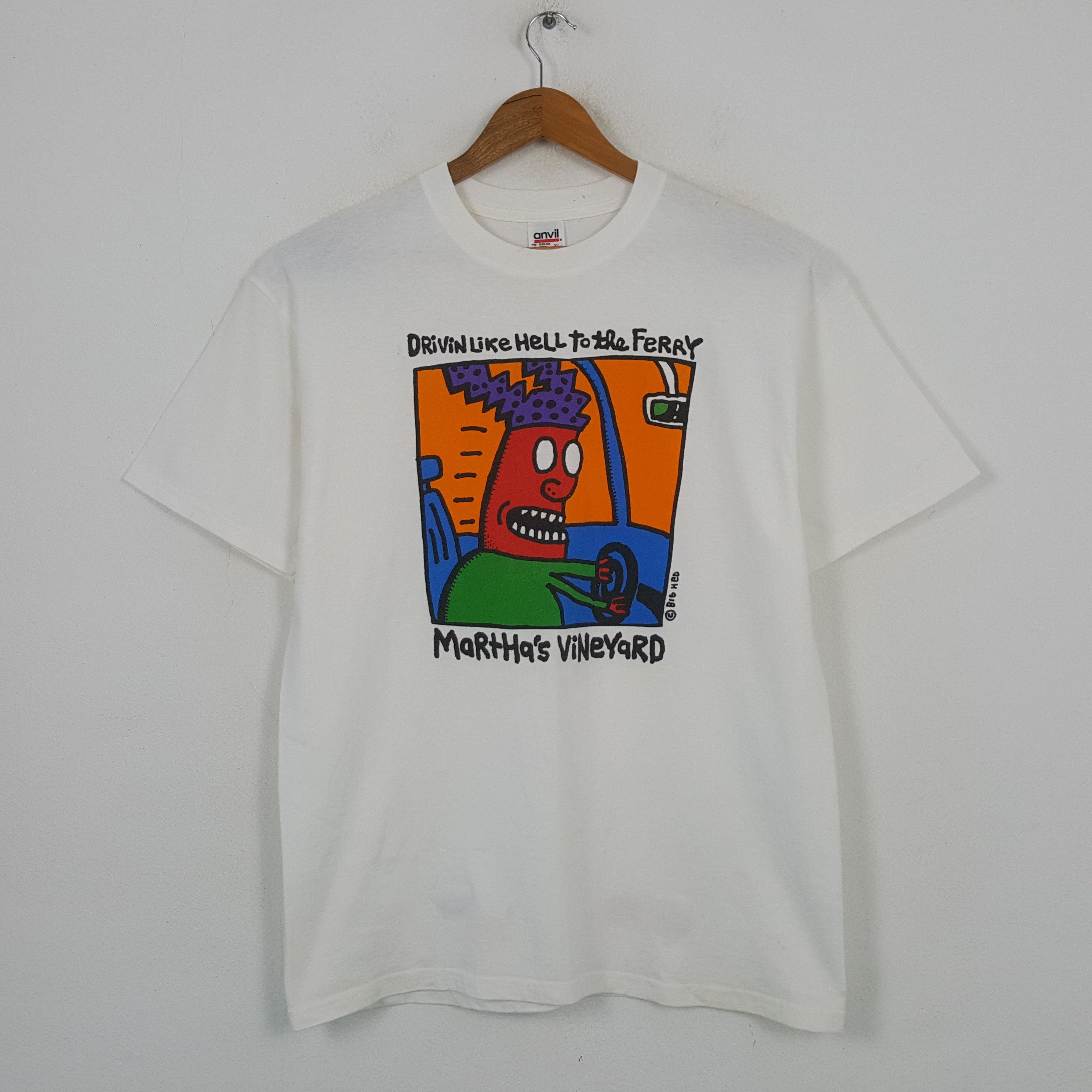 Other Vintage Marthas Vineyard by Big Hed Art Style T-shirt RR3 Size US L / EU 52-54 / 3 - 1 Thumbnail