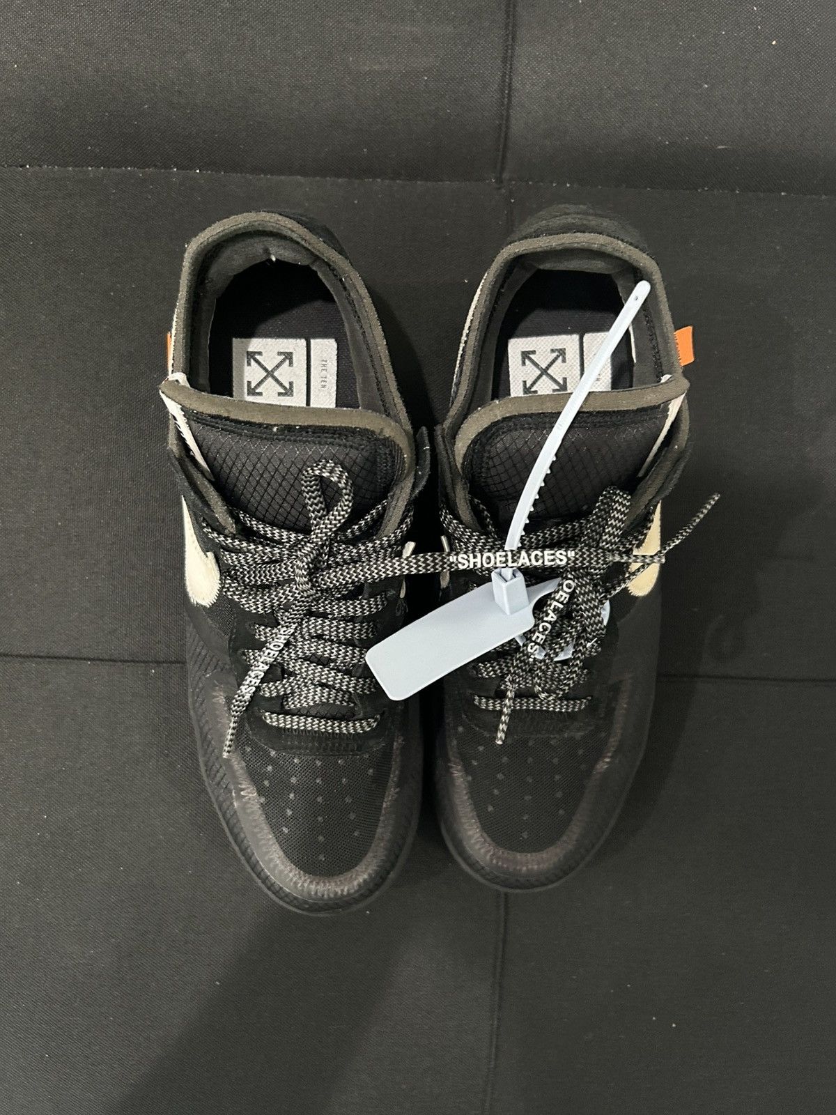 Nike × Off-White Nike Air Force 1 Low Off-White Black White Size US 9.5 / EU 42-43 - 2 Thumbnail