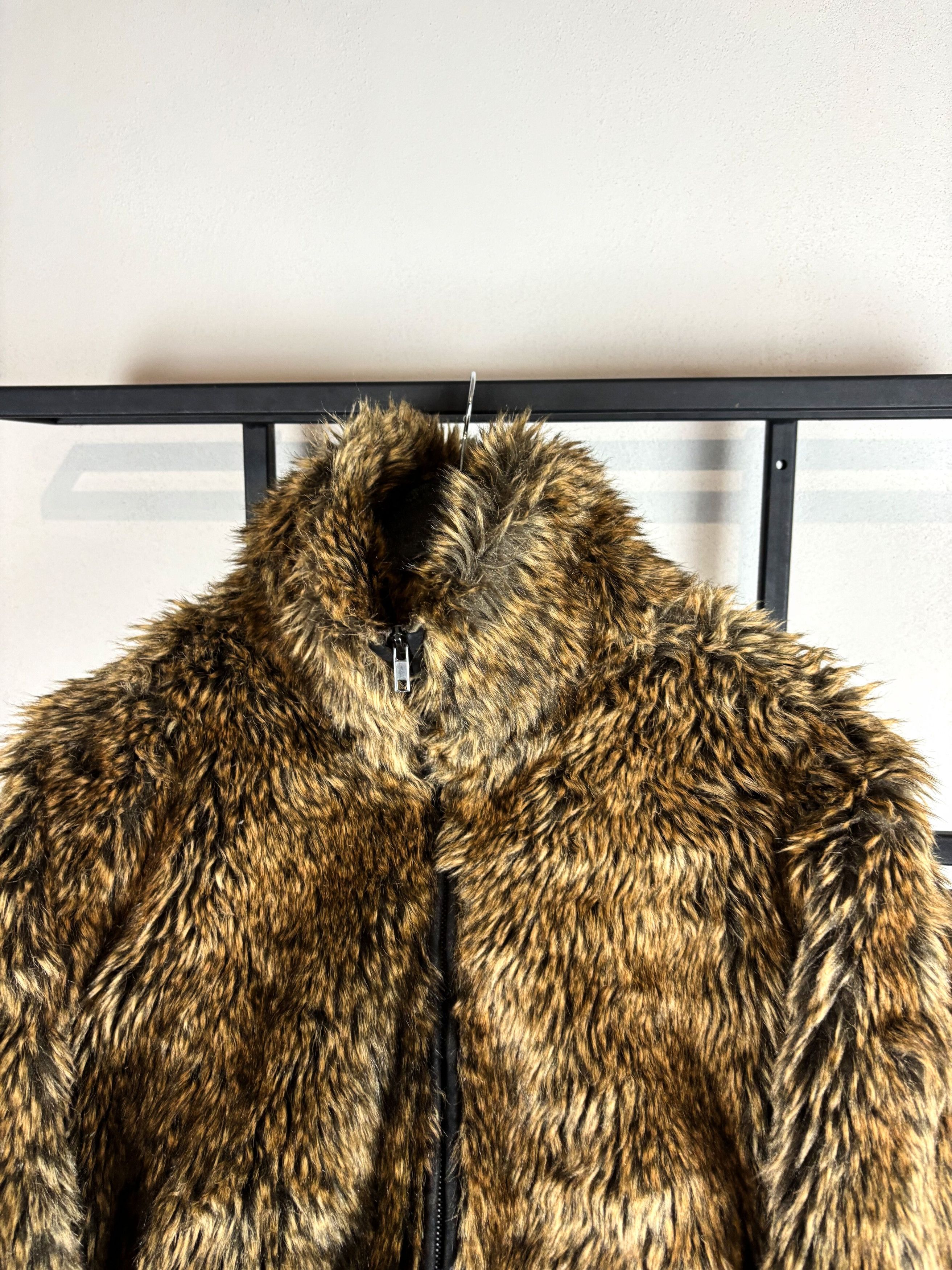 Vintage Y2K Faux Fur Jacket Cropped Brown Soft Grunge Streetwear Fit Size US S / EU 44-46 / 1 - 8 Thumbnail
