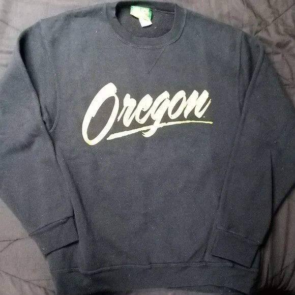 NCAA × Vintage Vintage Oregon Ducks Script Spell Out Crewneck Sweatshirt Size US M / EU 48-50 / 2 - 2 Thumbnail