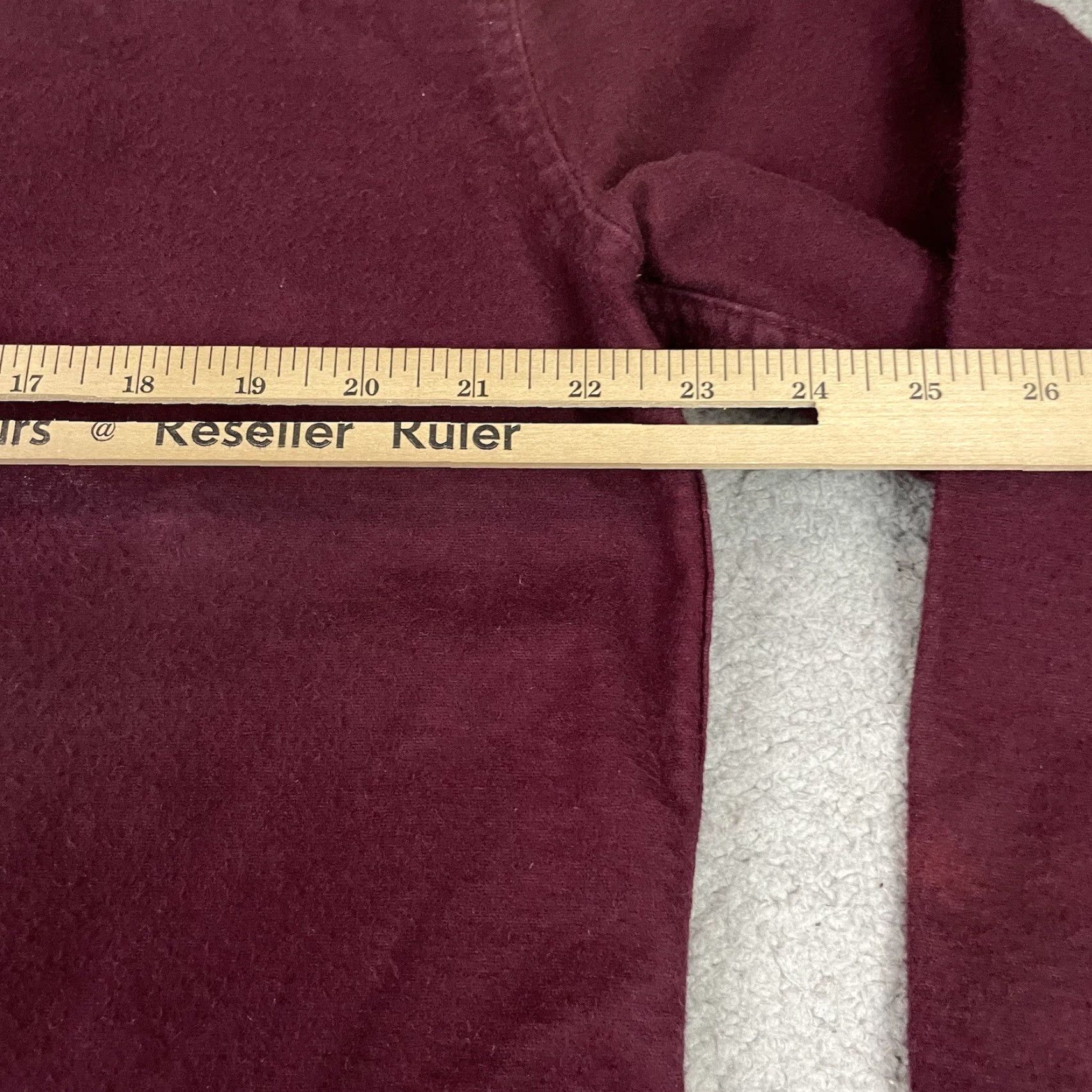 Vintage VINTAGE St Johns Bay Shirt Mens L Tall Maroon Chamois Cloth Button Up Heavy Lined LT Size US L / EU 52-54 / 3 - 7 Thumbnail