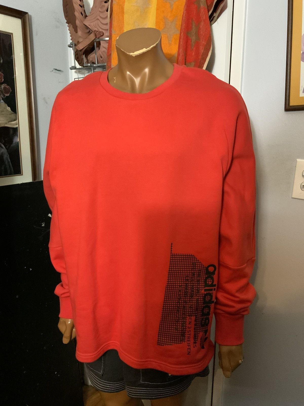 Adidas $125 Adidas Originals NMD Trefoil Red Pullover Sweatshirt Size US L / EU 52-54 / 3 - 9 Thumbnail