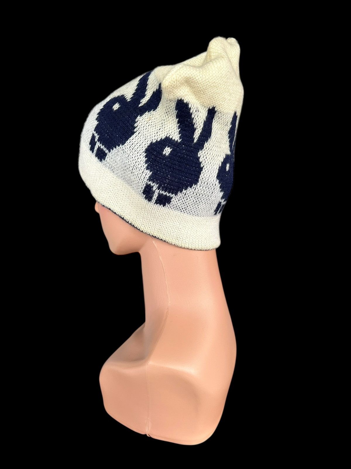 Japanese Brand × Kapital × Vintage Playboy Mohawk Knitted Vintage Beanie Hats Size ONE SIZE - 6 Thumbnail