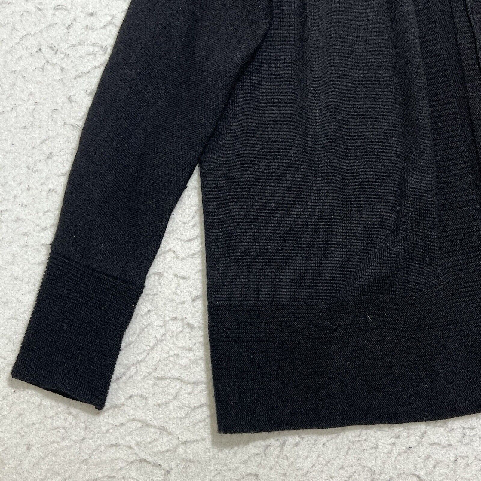 Coldwater Creek Coldwater Creek Wool Blend Black Cardigan Sweater Size XS / US 0-2 / IT 36-38 - 6 Thumbnail