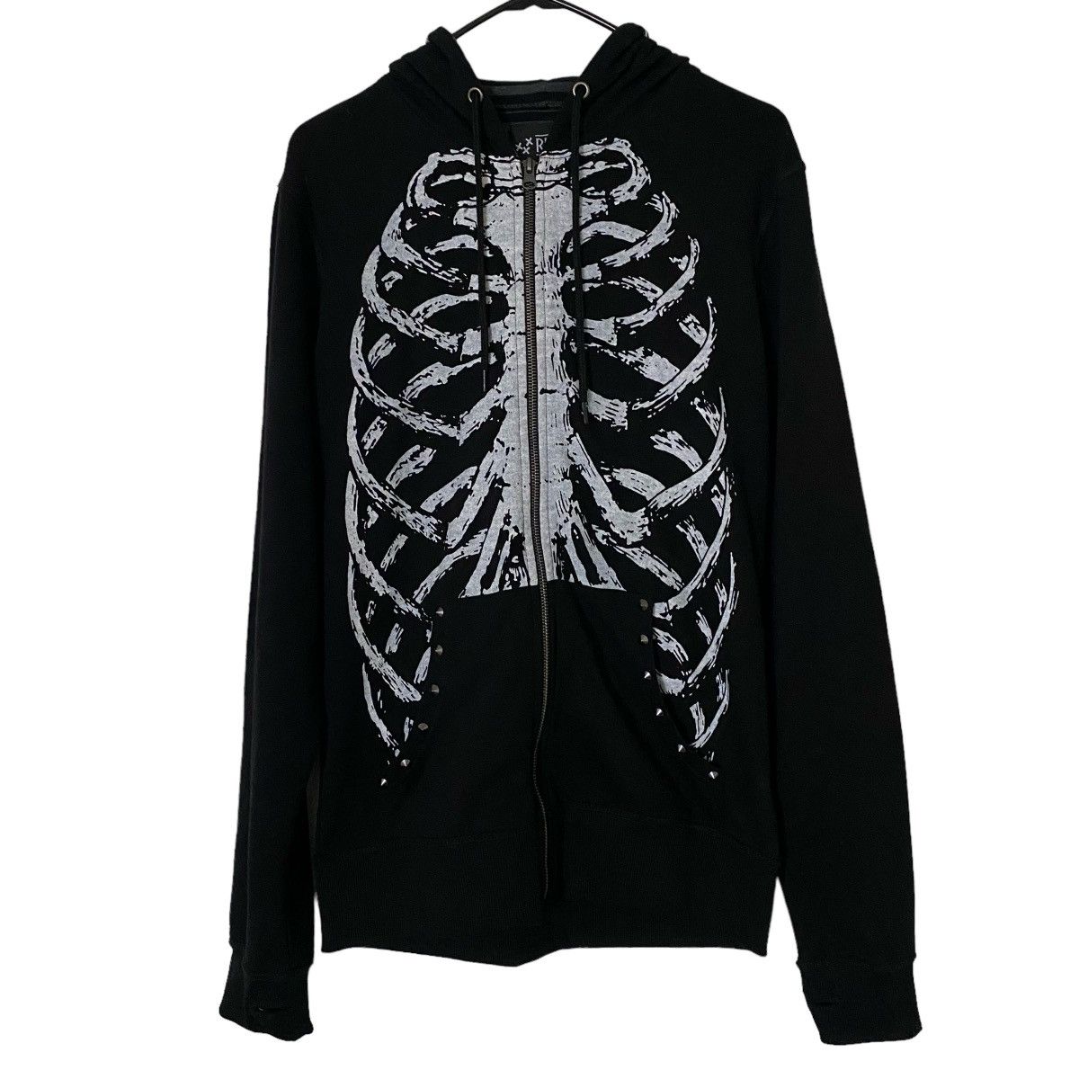 Japanese Brand XXXRude Skeleton Mohawk Hoodie Size US S / EU 44-46 / 1 - 1 Thumbnail