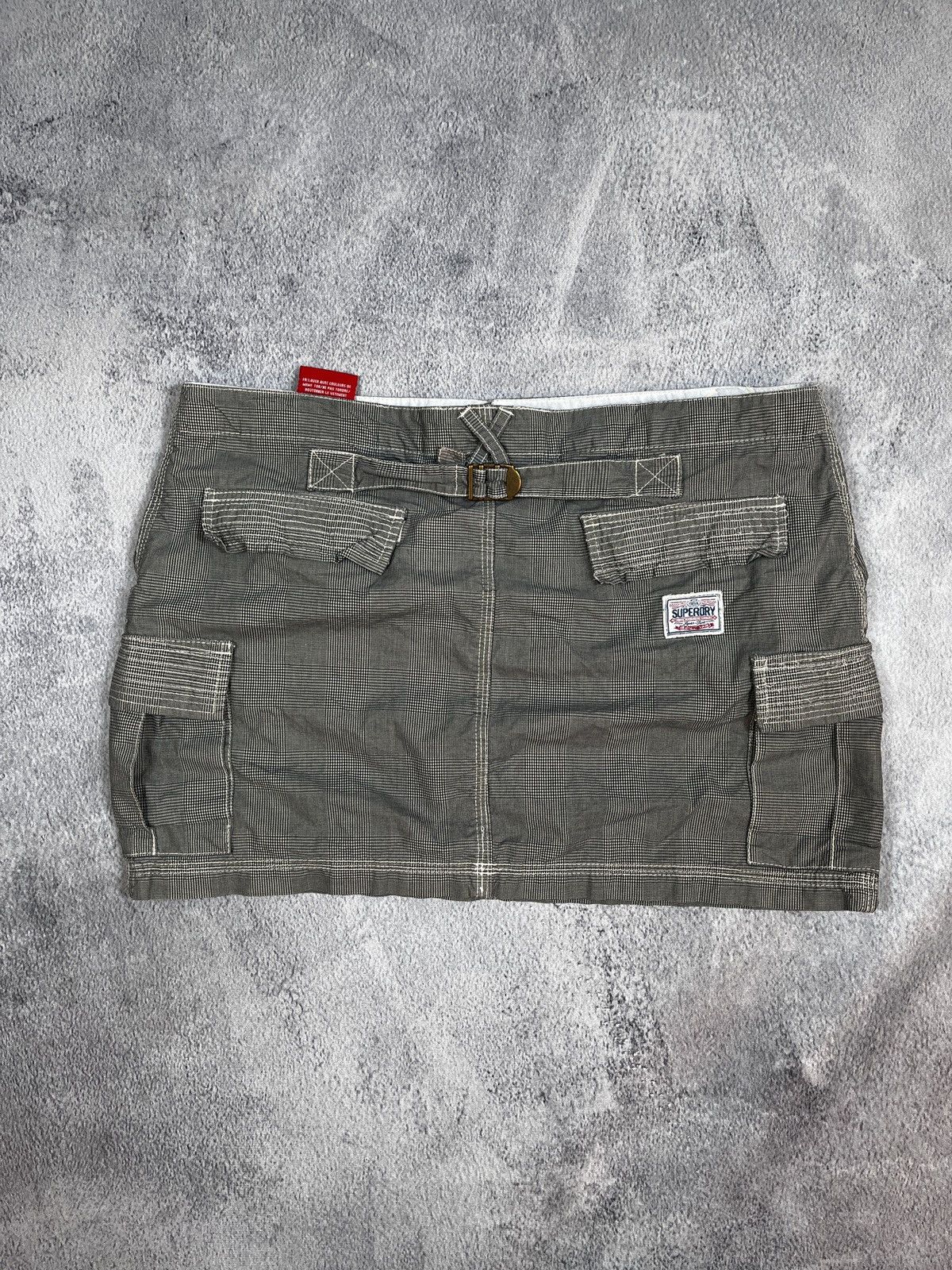Japanese Brand × Vintage Vintage Y2K low rise cargo check skirt Japanese 00s style Size 30" / US 8 / IT 44 - 7 Thumbnail