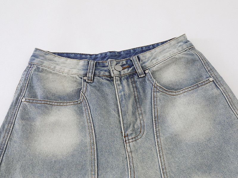 Vintage American retro washed loose straight wide-leg jeans for men Size US 32 / EU 48 - 3 Thumbnail