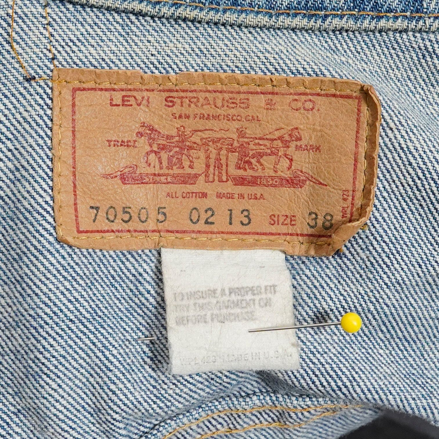 Levi's Vintage 70s Levi’s 70505 Trucker Jacket Harley Davidson 38 Size US M / EU 48-50 / 2 - 3 Thumbnail