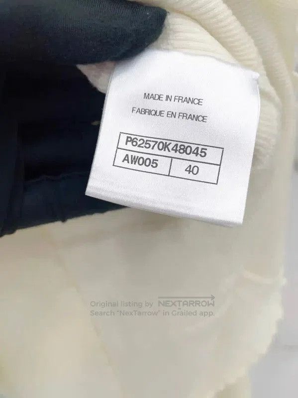 Chanel Chanel Cream Ruffled Knit Sweater for Women . Size L / US 10 / IT 46 - 7 Thumbnail