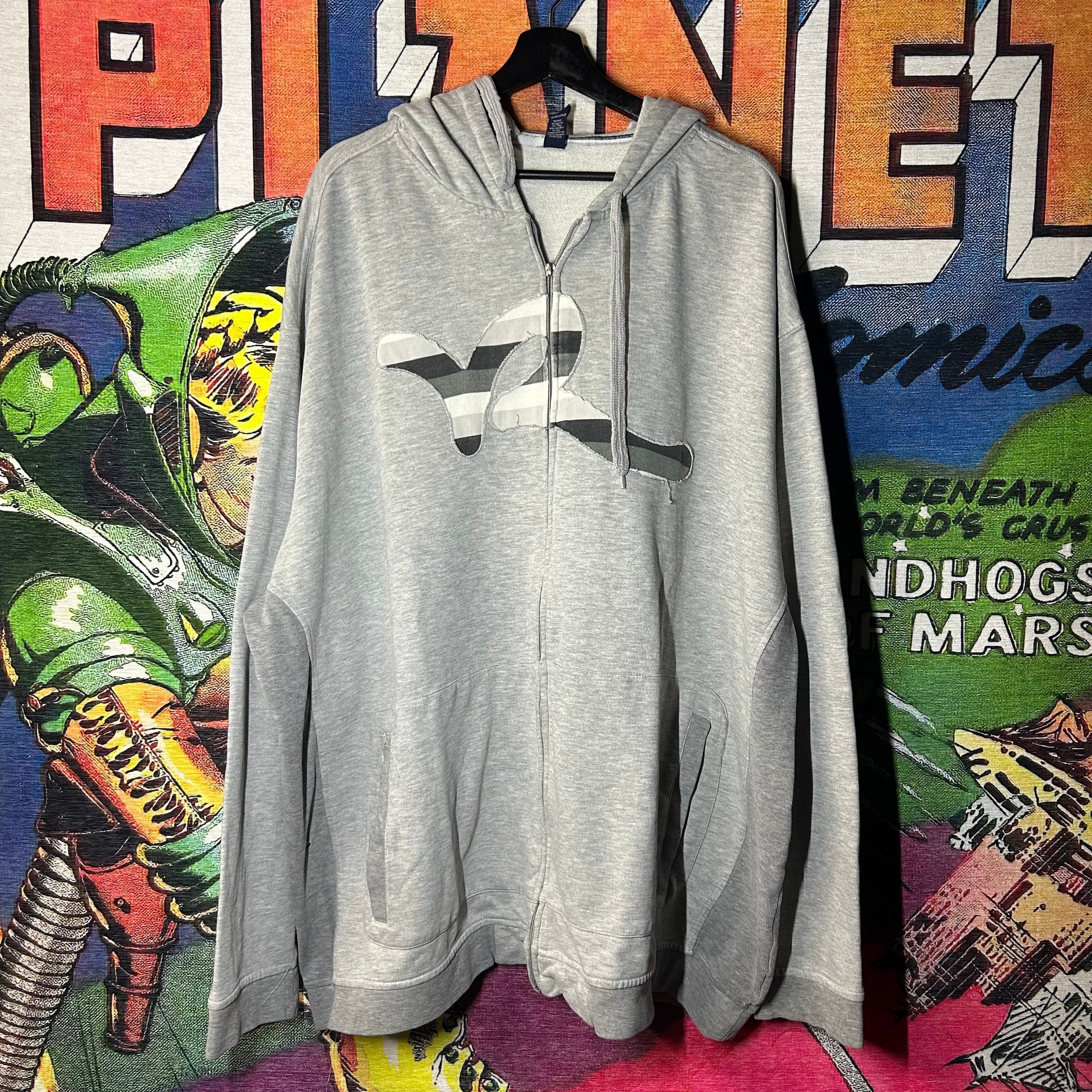 Rocawear Y2K Rocawear Striped Logo Zip Up Hoodie Size 3XL Size US XXL / EU 58 / 5 - 1 Thumbnail