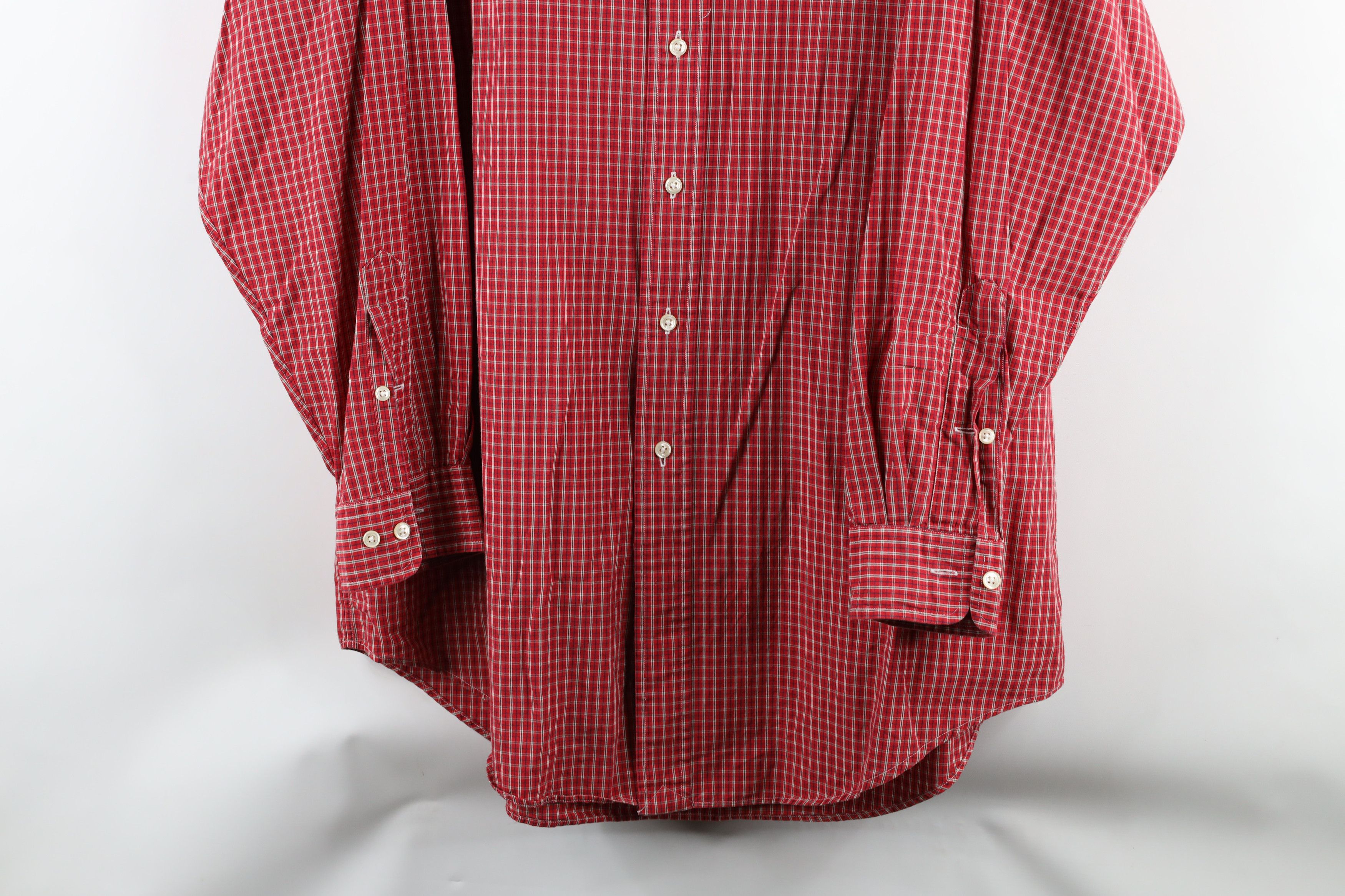 Ralph Lauren × Vintage Vintage 90s Ralph Lauren Collared Button Down Shirt Red Size US L / EU 52-54 / 3 - 3 Thumbnail