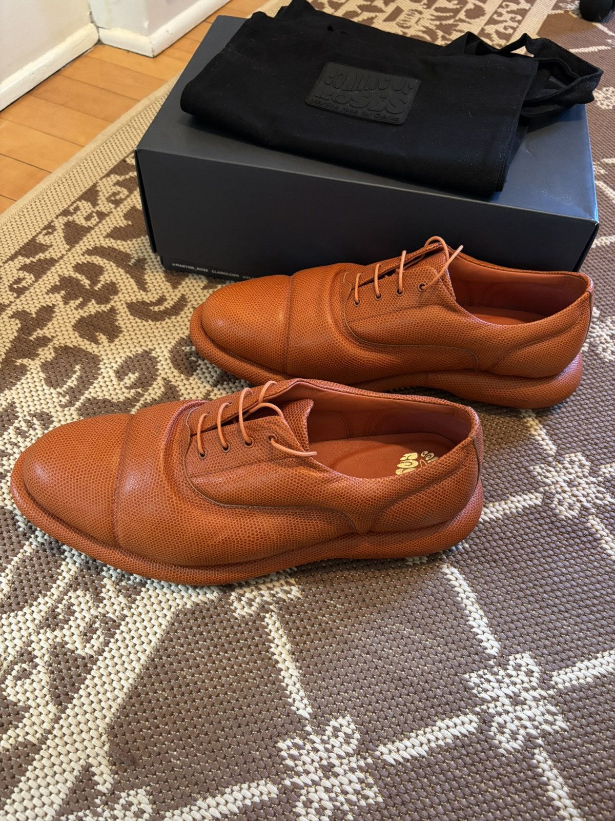 Clarks × Martine Rose Martine Rose x Clark’s Oxford 1 Orange Size US 10 / EU 43 - 1 Thumbnail