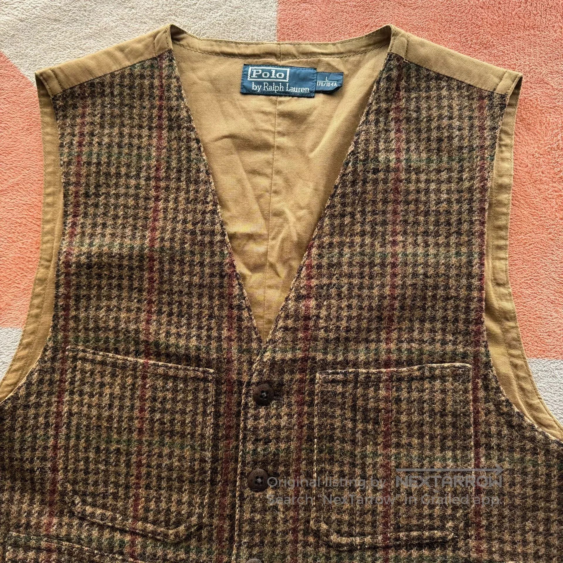 Polo Ralph Lauren Ralph Lauren Tweed Hunting Style Vest. Size US L / EU 52-54 / 3 - 3 Thumbnail