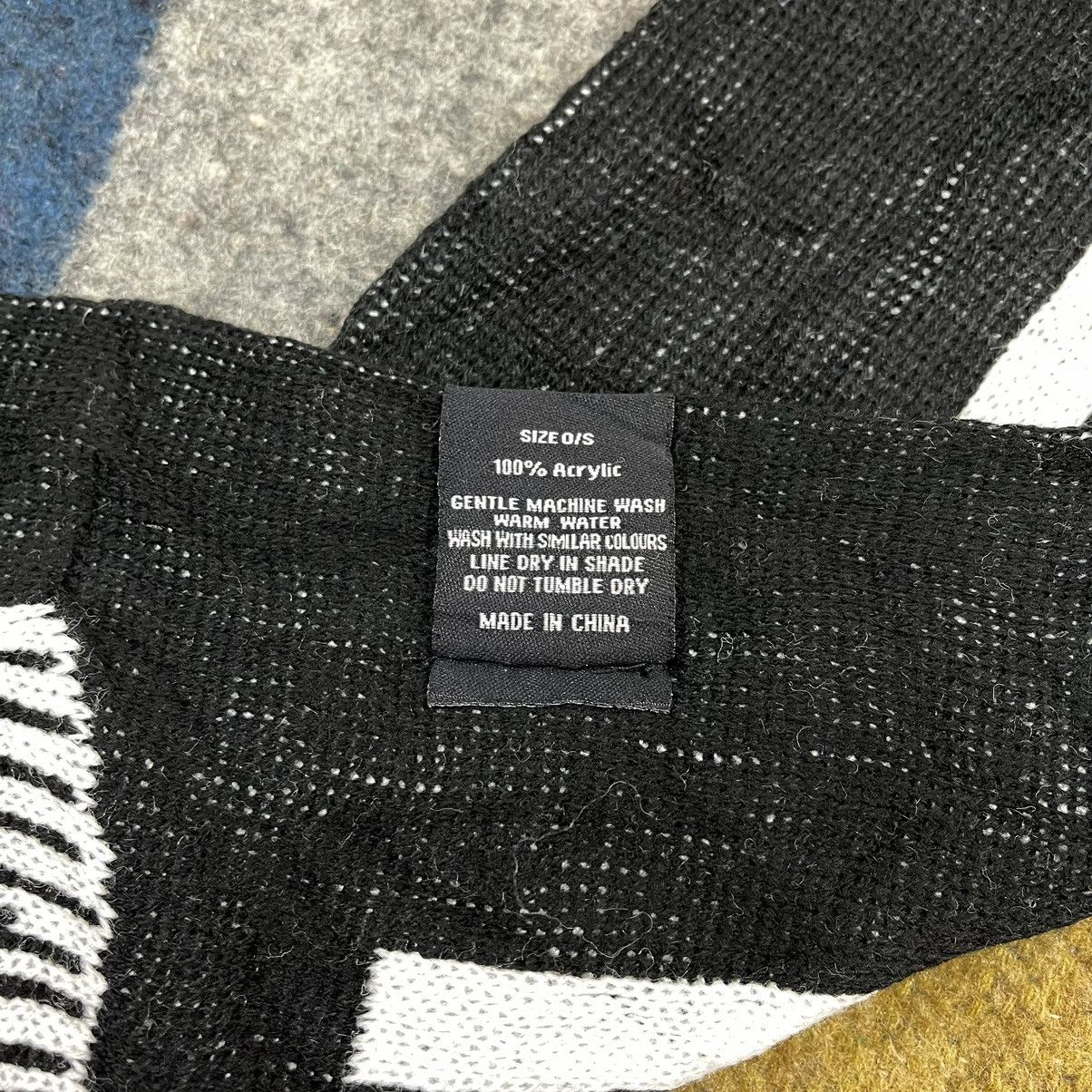 All Blacks ALL BLACKS Acrylic Muffler Scarf #1447/AX Size ONE SIZE - 4 Thumbnail